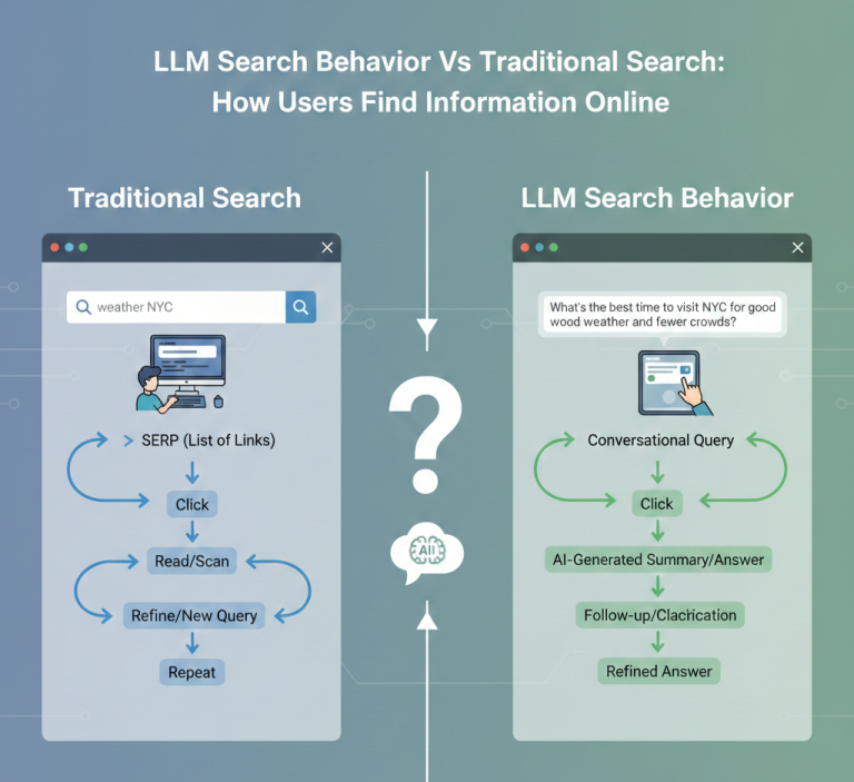 LLM Search Behavior Vs Traditional Search How Users Find Information Online