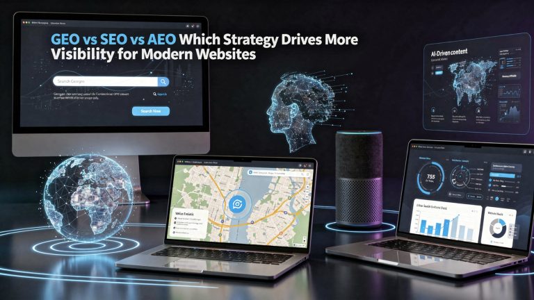 GEO vs SEO vs AEO Which Strategy Drives More Visibility for Modern Websites