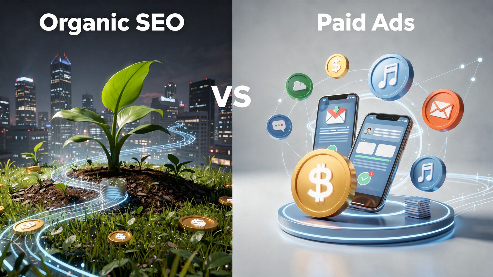 Organic SEO vs Paid Ads Which Strategy Improves Website Ranking Best illustration