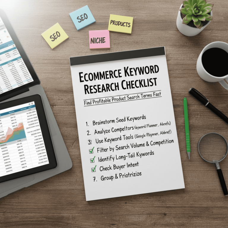 Ecommerce Keyword Research Checklist to Find Profitable Product Search Terms Fast