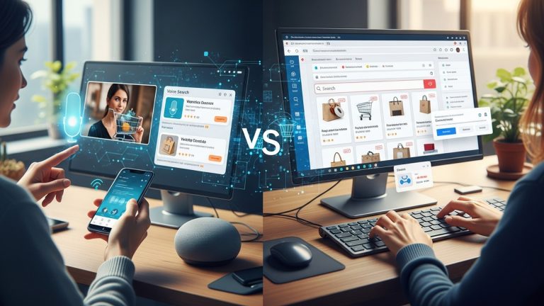 Voice Search Versus Text Search Maximizing E-commerce Sales for Your Store